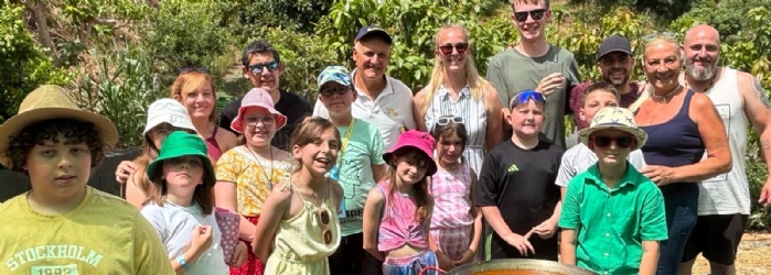 Marine Academy Pupils outside 